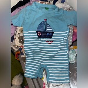 Blue Sailboat romper